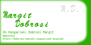 margit dobrosi business card